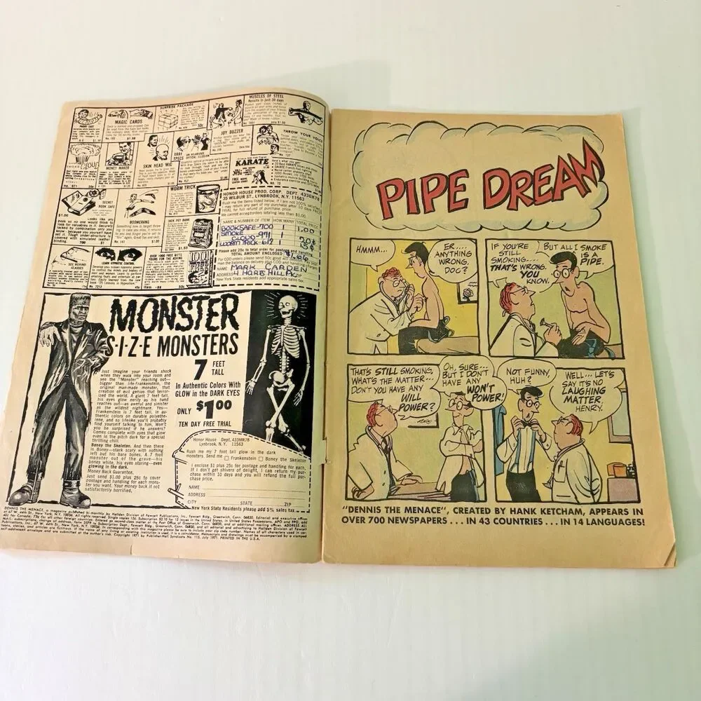 Dennis the Menace Comic Book Magazine #115 July 1971 Fawcett Hank Ketcham